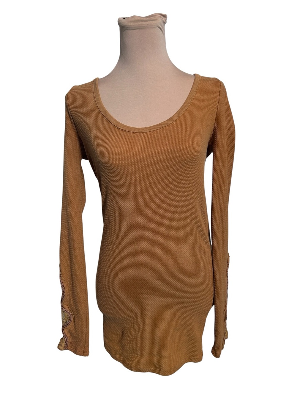 Free People Crafty Cuff Thermal - Size M, Ochre - Picture 5 of 10